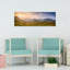 «Golden Hour Mountain Valley», paysage contemporain abstrait, art mural de montagne-2145435484