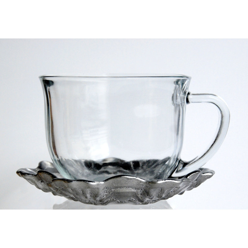 Tasse à thé et soucoupe Adrena, Noir