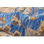 Tapis bleu moderne Oushak 10 pi 2 po x 14 pi 0 po