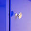 Armoire 5 outils en métal avec glissières de roulement et panneau de suspension - Garage bleu à 5 tiroirs-425058644