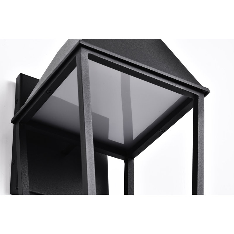 Colt - 10 Watt - Integrated LED Outdoor Lantern - Matte Black Finish, 15.5'' H x 7.38'' W x 9'' D