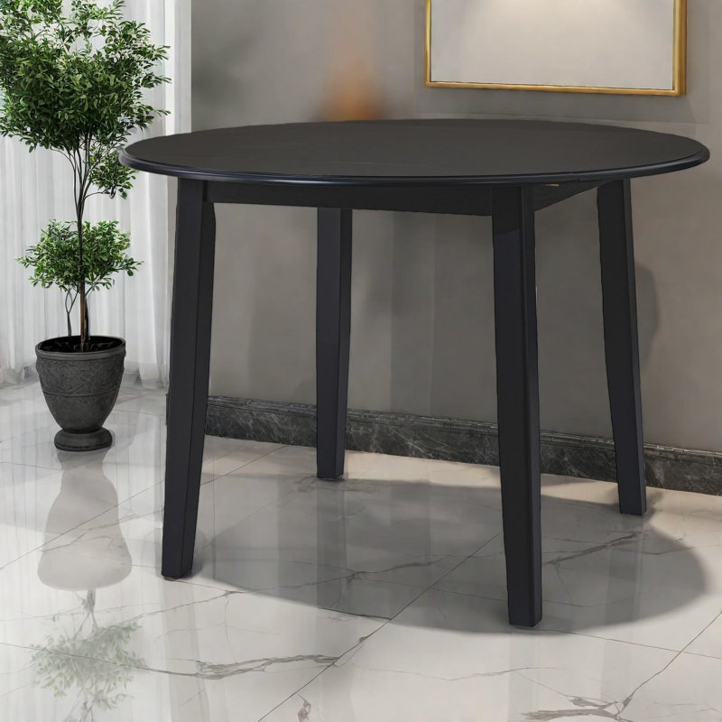 Table de salle à manger extensible moderne en bois, peu encombrante pour les petits appartements