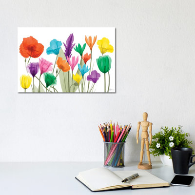 Pretty Floral Jewels I by Albert Koetsier - Wrapped Canvas Print