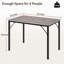 Table de salle à manger industrielle 43,3 po pour 4 personnes - Bureau de cuisine gris pour la salle à manger ou le salon (table seulement)-151759796