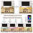 Highboy TV Stand, LED TV Stand For 80-Inch Tvs, Media Console Entertainment Center With Storage For Living Room, Oak