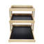 Tablette 15 po x 17,8 po x 18 po à 3 couches en bois, idéale pour l'organisation de garde-manger, les grandes surfaces, les épiceries et le support de concession