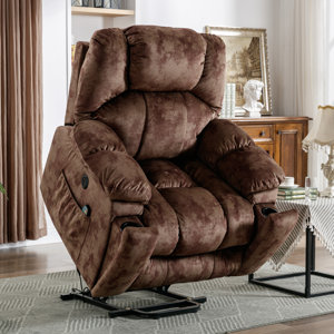 40.6" W Oversize Power Lift Recliner Chair With Massage & Heating