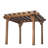 Ensemble de pergola d'extérieur en bois de cèdre avec toit en treillis et PowerPort Backyard Discovery Beaumont 10 pi x 10 pi