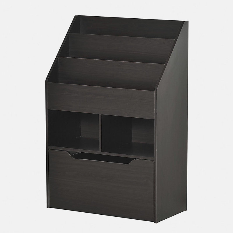 Étagère de rangement multicouche avec tiroirs de rangement, convenant aux livres, salles de jeux, brun, Brun
