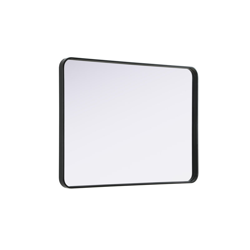 Erath Contour Metal Mirror, 40" x 30", Black