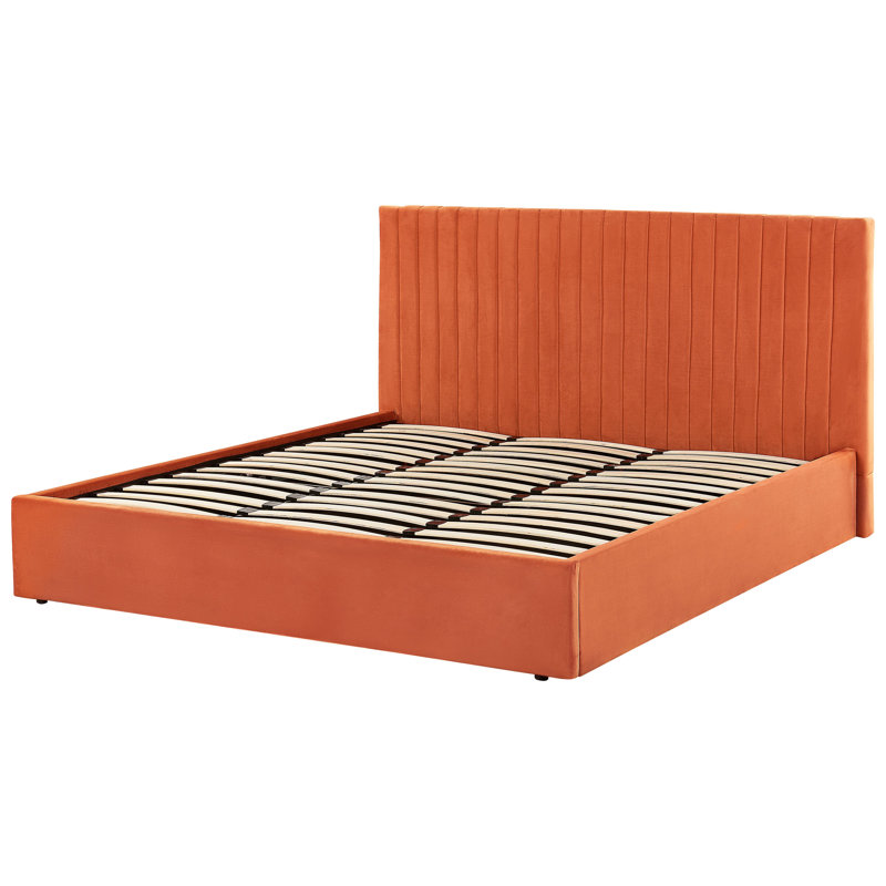 Antonio Upholstered Bed, Super King (6'), Orange