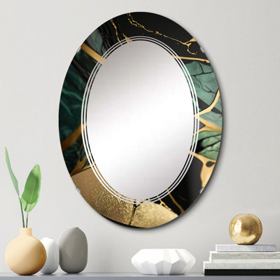 Miroir mural abstrait en marbre Patrcia