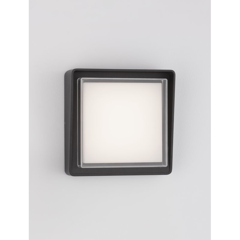 Black Integrated LED Outdoor Flush Mount