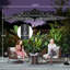 Grand parasol solaire en acier pour terrasse