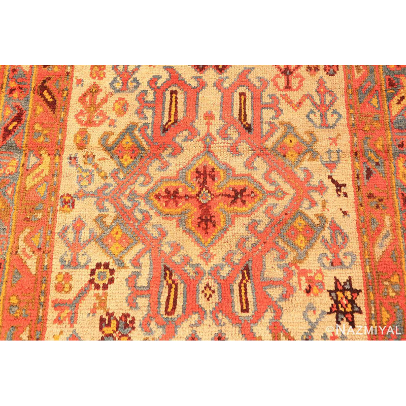 Tapis de couloir turc antique Oushak