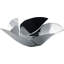 Twist Again Metal Sleek Decorative Bowl in Stainless Steel