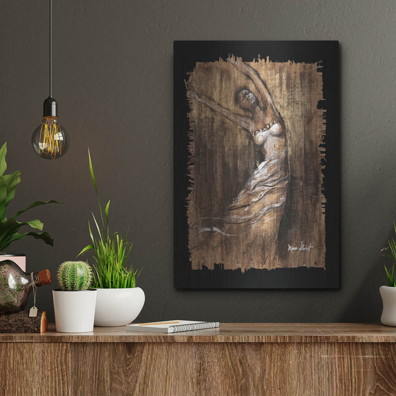 Winston Porter «Graceful Motion II» par Monica Stewart, art mural en métal, H 16 po x l 12 po