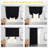  Tie Up Curtains for Windows - Blackout Small Kitchen Bathroom Window Treatment Curtain Shade for Thanksgiving (1 Piece)-909841612-909841621