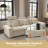124.4" Velvet 3 Seater Power Reclining Sofa