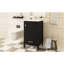 Meuble-lavabo compact de 20 pouces avec lavabo en céramique, tiroir à fermeture en douceur et structure de porte en bois massif à double couche, portes, support pour un rangement efficace