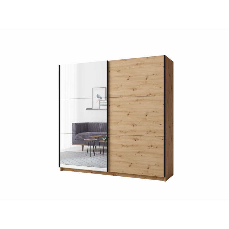 Laminate Wardrobe, 525.78cm H x 509.52cm W x 140.46cm D, Artisan Oak