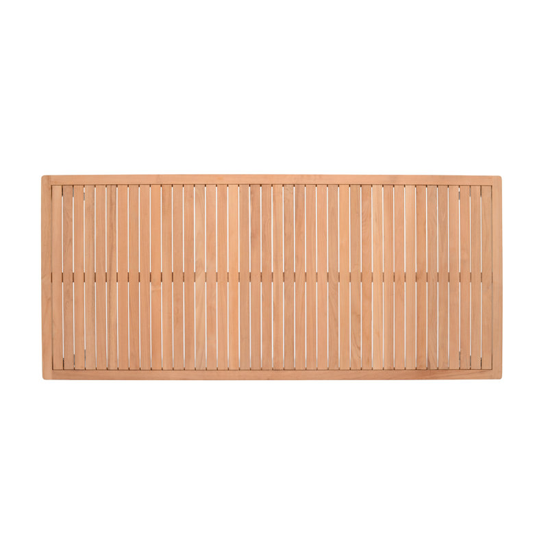 LifestyleGarden Maui Aluminum and FSC Teak Outdoor Patio Dining Table