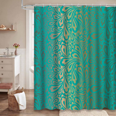 Rideau de douche Doodle Paisley Indian Beauty