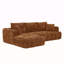 Canapé modulaire surdimensionné en L Chenille, design minimaliste, canapé-lit confortable pour les salons, les appartements et les espaces de réception-118056485-118056488