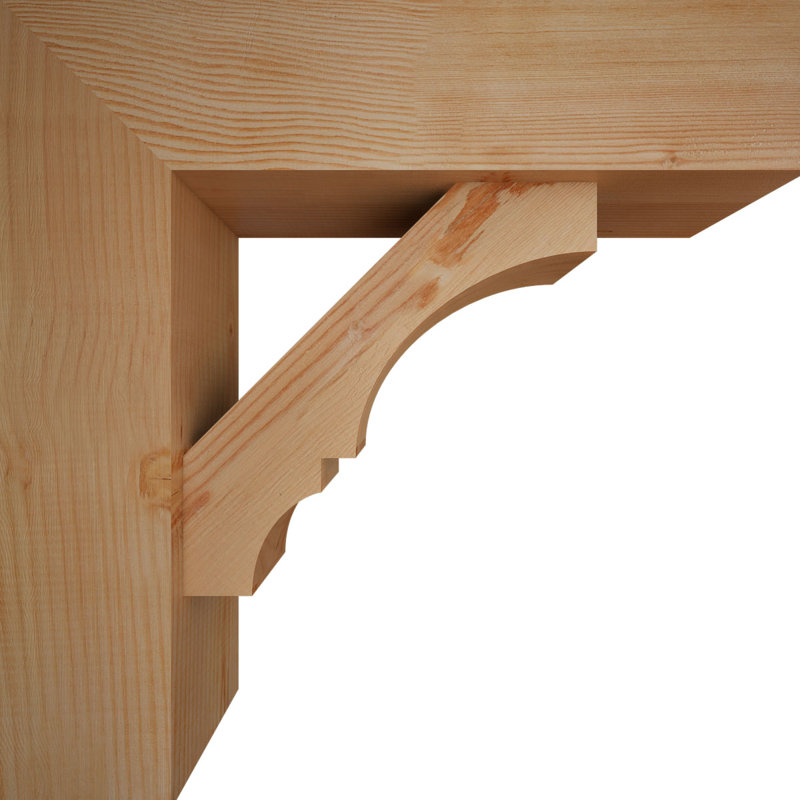 Support à blocs l 7 1/2 po x P 26 po x H 26 po avec support décalé, sapin Douglas, 26 x 26, Sapin Douglas de l 7 1/2 (lisse)