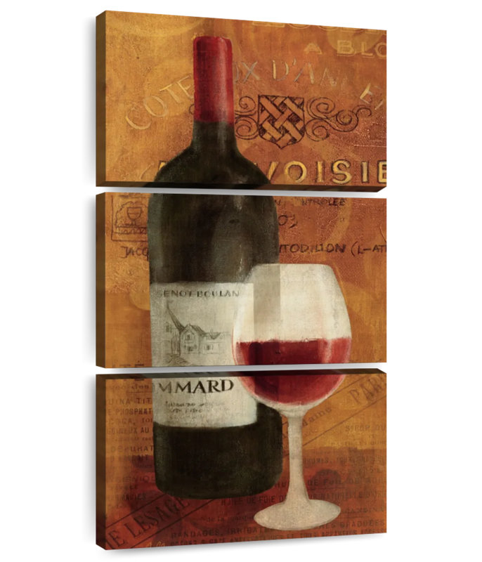 Vin Rouge Panel, 27" H x 12" W