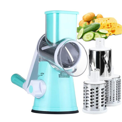 Cheese Grater, Manual Rotary Graters for Kitchen,Food Shredder for Vegatables,Nuts and Chocolate