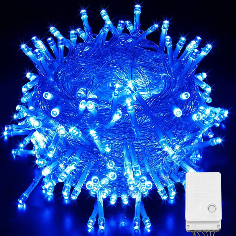 Kidman - 39 ampoules DEL à DEL de 39 po avec guirlandes de lumières d'Halloween, Bleu