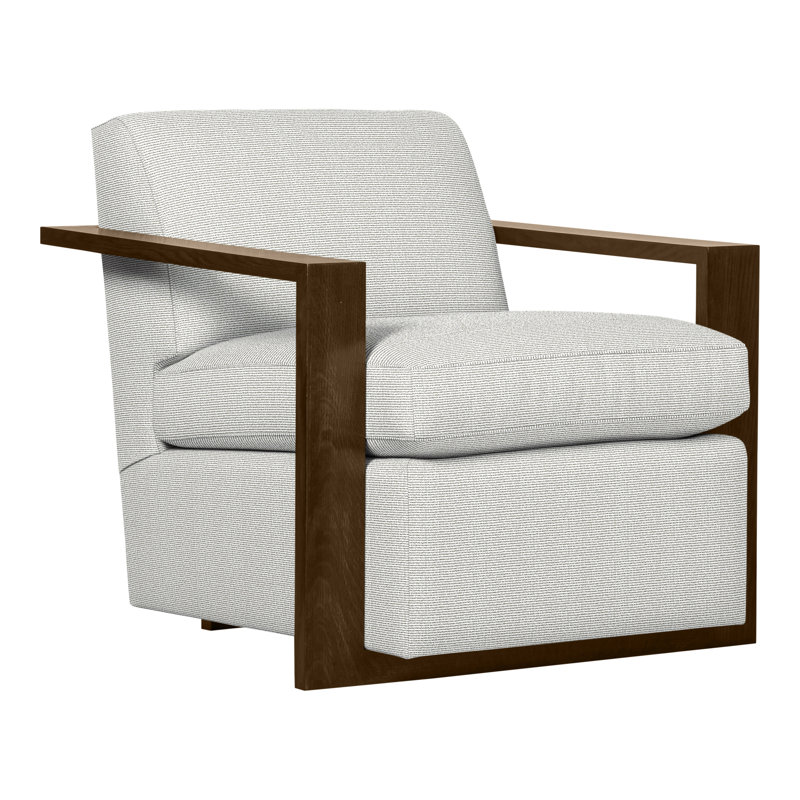 Thom Filicia Home 32" Wide Upholstered Armchair, Havana, Callaloo Cotton