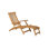 Reclining Teak Chaise Lounge