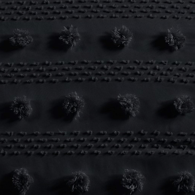 Black Comforter King/ King - , Microfiber Inside Bedding , Soft, King Comforter + 2 Shams, Black