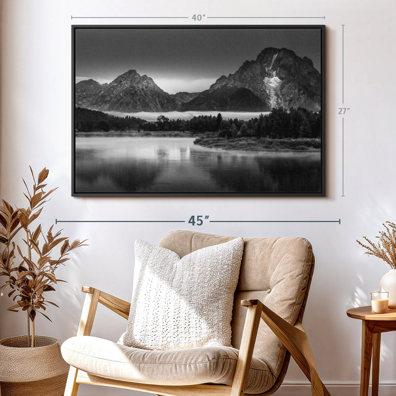 " Oxbow Bend BW ", 40" H x 27" W