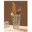 Vase en verre tissé coloré à la main - vase en cristal - 7,7 pouces 