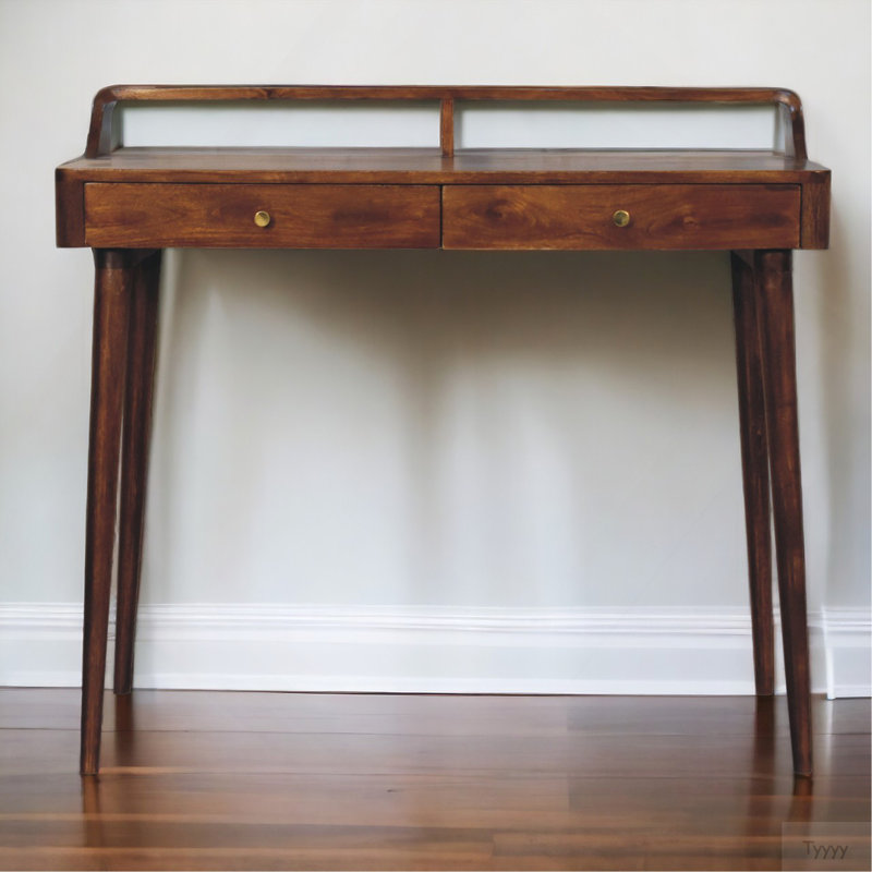 Elevated Chestnut Console Table
