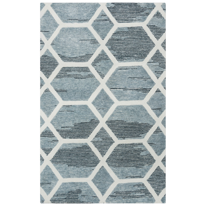 Butilone Geometric Indoor Rug, Rectangle 7'6" x 9'6"