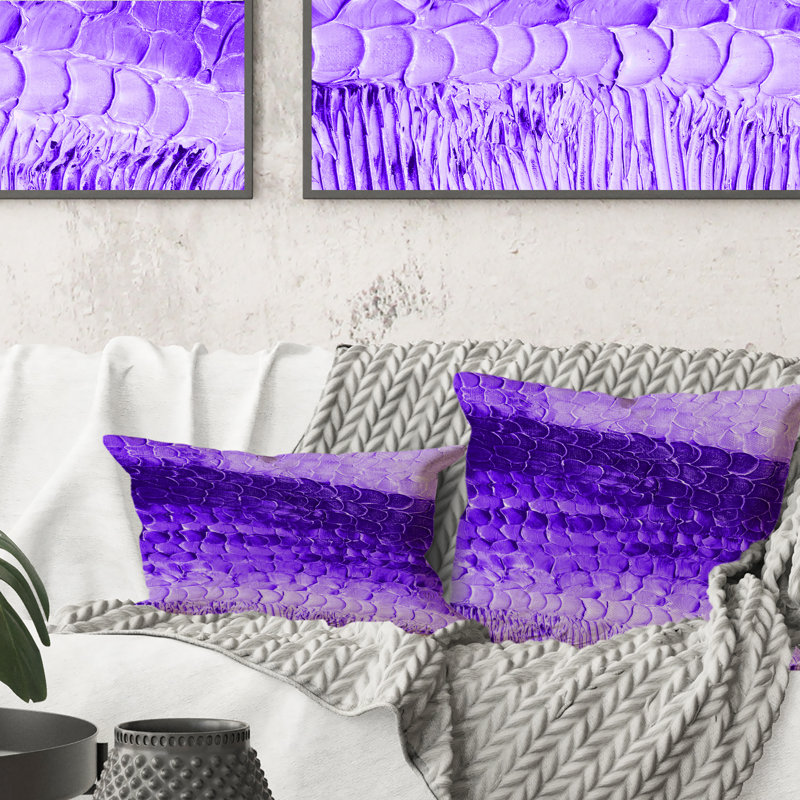 Coussin décoratif ultra violet et bleu Marble Universe III - imprimé moderne, 16 po x 16 po