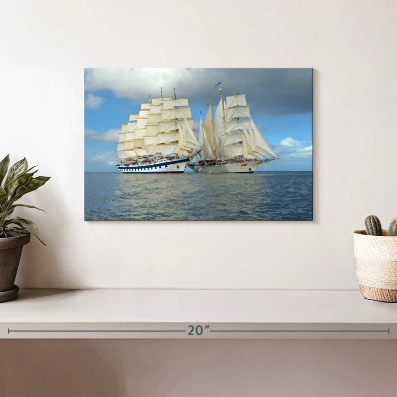 Mehar Sister Ships At Sea, 8" H x 12" W