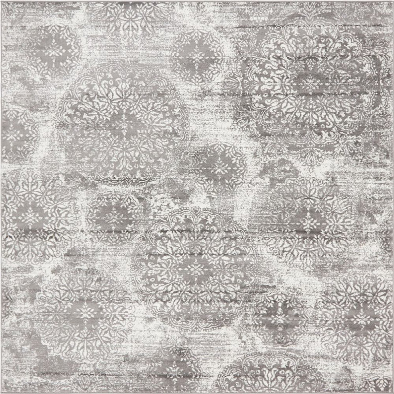 Oneita Floral Indoor Rug, Square 8'
