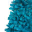 Pre-Lit Medium Artificial Pine Christmas Tree - Turquoise - Clear Lights-106854035