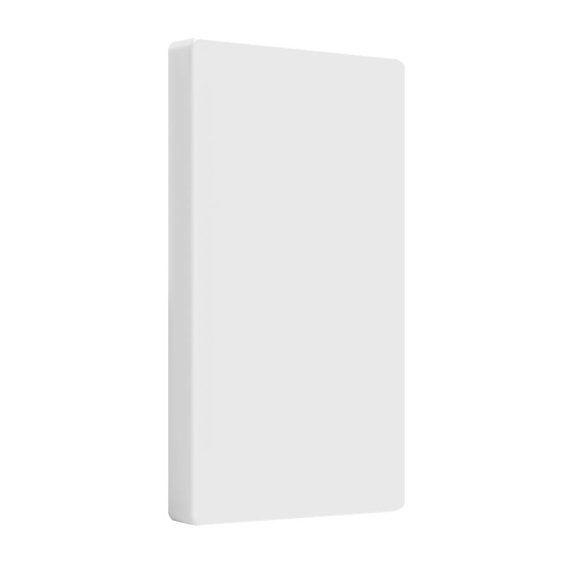 Plaque murale sans vis à 1 bande Enlerites - blanc (paquet de 20), Blanc