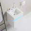Ensemble de meuble-lavabo simple 16 po avec plateau en céramique Morisel