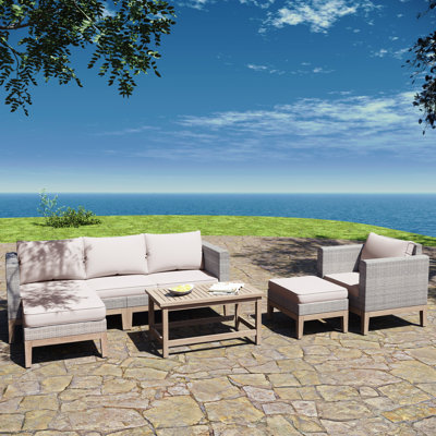 6-Person Seating Group with Cushions