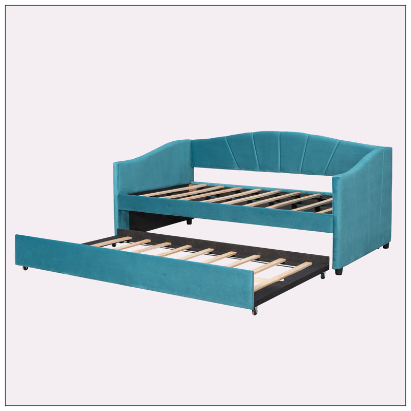 Daybed With Trundle, Blue