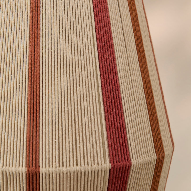 1 - Light Paprika Stripe Pendant