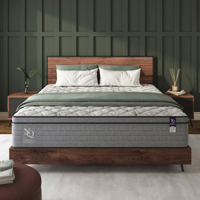 Matelas en mousse viscoélastique imprégnée de gel de 10 pouces, - US, bord de la propriété, base réglable, relief, mouvement bas, eau, gris et blanc, structure à ressorts