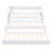Twin XL Wood Daybed with 2 Trundles, Storage Cubbies, LED Light, USB Charging Bed Frame, White-288059814